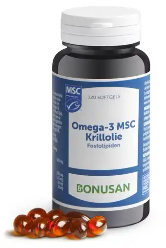 De Online Drogist Bonusan omega-3 msc krillolie softgels 120sg aanbieding