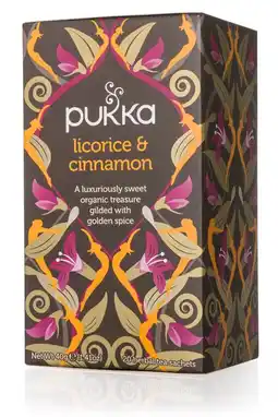 De Online Drogist Pukka licorice cinnamon thee 20zk aanbieding