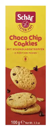 De Online Drogist Schar choco chip cookies glutenvrij 100gr aanbieding