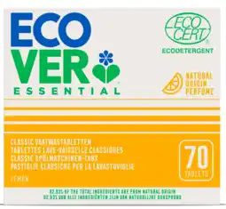 De Online Drogist Ecover essential vaatwastabletten 70tb aanbieding