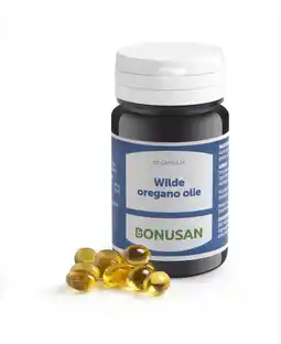 De Online Drogist Bonusan wilde oregano olie capsules 60cp aanbieding