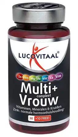 De Online Drogist Lucovitaal multi+ compleet vrouw tabletten 40tb aanbieding