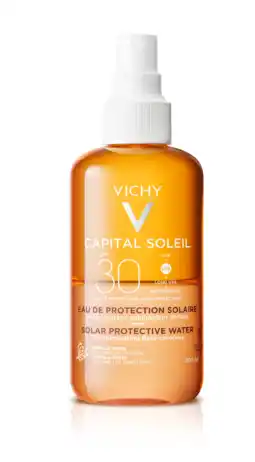 De Online Drogist Vichy capital soleil zonbeschermend water spf30 bruine teint 200ml aanbieding