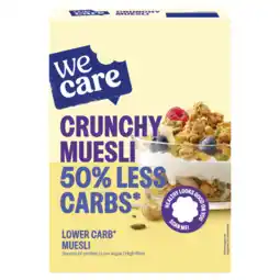 De Online Drogist Wecare lower carb crunchy muesli 325gr aanbieding