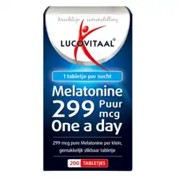 De Online Drogist Lucovitaal melatonine puur 299mcg tabletten 200tb aanbieding