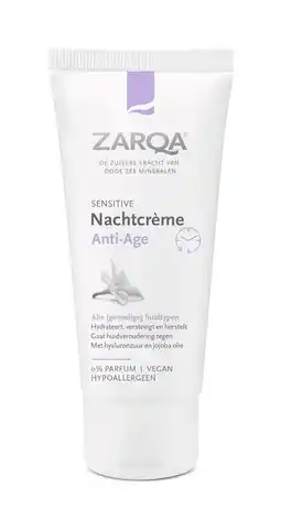 De Online Drogist Zarqa nachtcrème anti-age sensitive 50ml aanbieding