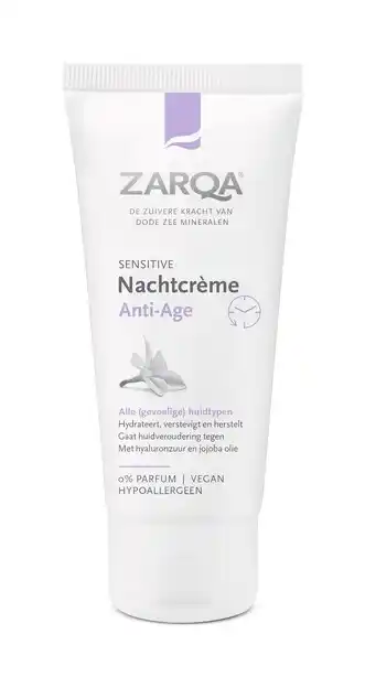 De Online Drogist Zarqa nachtcrème anti-age sensitive 50ml aanbieding
