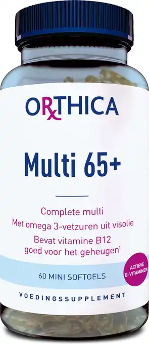 De Online Drogist Orthica multi 65+ mini softgels 60cp aanbieding