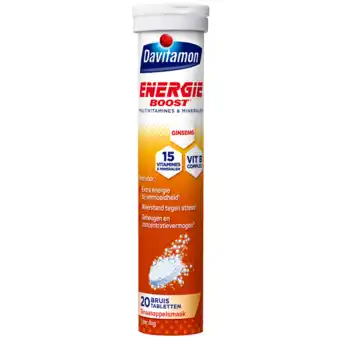 De Online Drogist Davitamon energie boost ginseng bruistabletten 20tb aanbieding