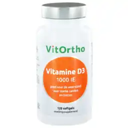 De Online Drogist Vitortho vitamine d3 1000 ie softgels 120sg aanbieding