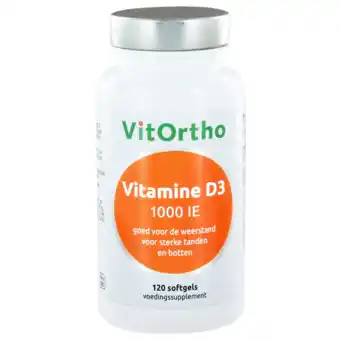 De Online Drogist Vitortho vitamine d3 1000 ie softgels 120sg aanbieding