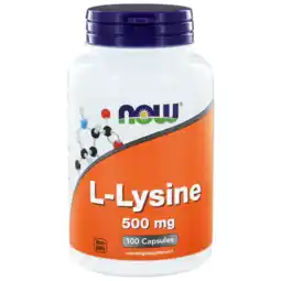 De Online Drogist Now l-lysine 500mg capsules 100st aanbieding