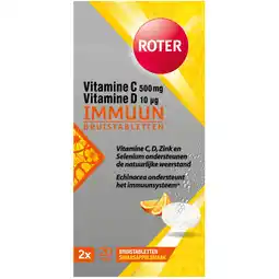 De Online Drogist Roter vitamine c & d immuun bruistabletten 40tb aanbieding