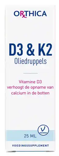 De Online Drogist Orthica d3 & k2 oliedruppels 25ml aanbieding