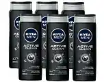 De Online Drogist Nivea men active clean shower gel voordeelverpakking 6x500ml aanbieding