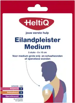 De Online Drogist Heltiq eilandpleister medium 5st aanbieding