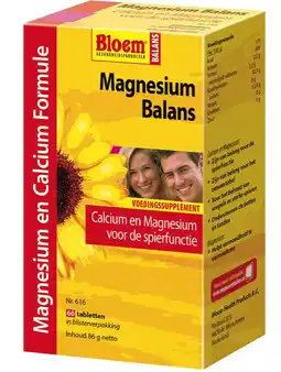 De Online Drogist Bloem magnesium balans tabletten 60tb aanbieding