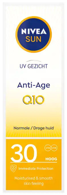 De Online Drogist Nivea sun anti-age gezichtszonnecrème spf30 50ml aanbieding