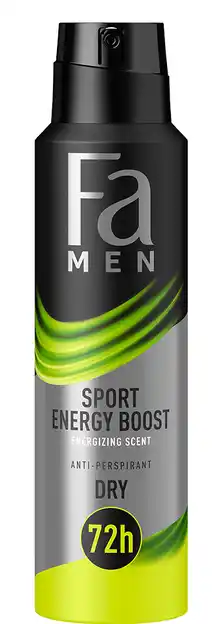 De Online Drogist Fa men sport energy boost antiperspirant spray 150ml aanbieding