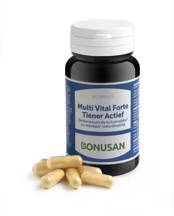 De Online Drogist Bonusan multi vital forte tiener actief capsules 60cp aanbieding