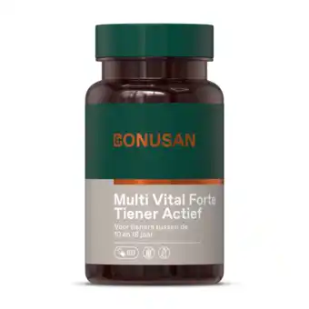 De Online Drogist Bonusan multi vital forte tiener actief capsules 60cp aanbieding