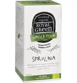 De Online Drogist Royal green spirulina tabletten 120tb aanbieding