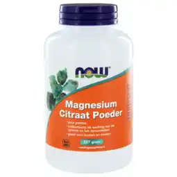 De Online Drogist Now magnesium citraat poeder 227gr aanbieding