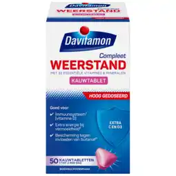 De Online Drogist Davitamon compleet weerstand kauwtabletten 50ktb aanbieding