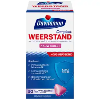 De Online Drogist Davitamon compleet weerstand kauwtabletten 50ktb aanbieding