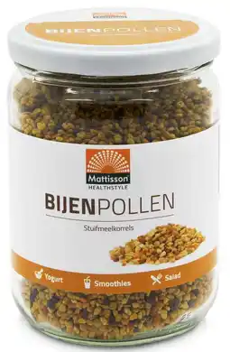 De Online Drogist Mattisson healthstyle bijenpollen 300gr aanbieding