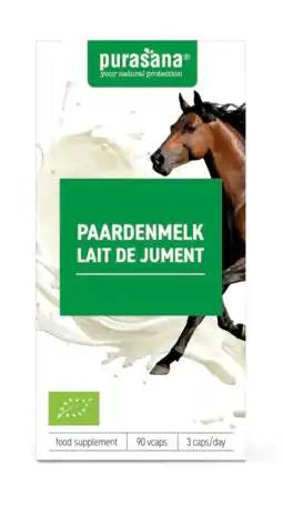 De Online Drogist Purasana paardenmelk capsules 90vcp aanbieding