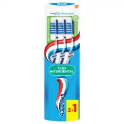 De Online Drogist Aquafresh flex interdental tandenborstel medium - 2+1 gratis in 100% plasticvrije verpakking 3st aanbieding