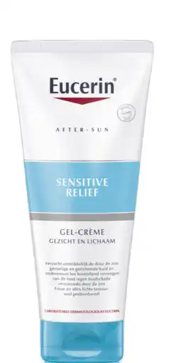 De Online Drogist Eucerin sensitive relief after-sun gel-crème 200ml aanbieding