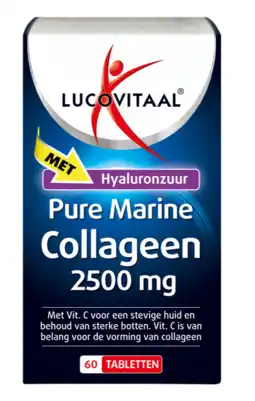 De Online Drogist Lucovitaal pure marine collageen 2500 mg 60tb aanbieding