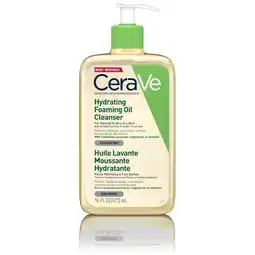 De Online Drogist Cerave hydrating foaming oil cleanser - voor normale tot (zeer) droge huid - voor gezicht en lichaam 473ml aanbieding