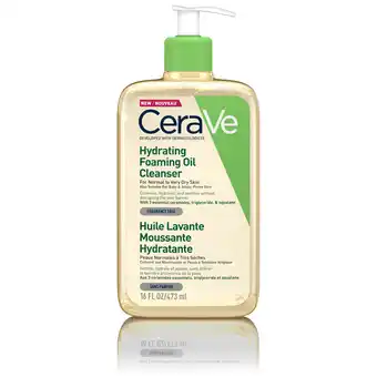 De Online Drogist Cerave hydrating foaming oil cleanser - voor normale tot (zeer) droge huid - voor gezicht en lichaam 473ml aanbieding