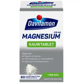 De Online Drogist Davitamon magnesium kauwtabletten 60ktb aanbieding