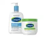 De Online Drogist Cetaphil milde huidreiniger 470ml + hydraterende crème 450g combinatievoordeel 2st aanbieding