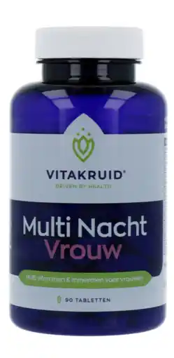 De Online Drogist Vitakruid multi nacht vrouw tabletten 90tb aanbieding