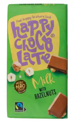 De Online Drogist Happy chocolate melk hazelnoot 200gr aanbieding