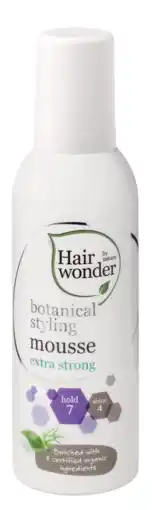 De Online Drogist Hairwonder botanical styling extra strong mousse 200ml aanbieding