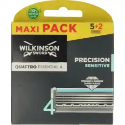 De Online Drogist Wilkinson quattro titanium sensitive scheermesjes 7st aanbieding
