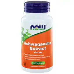 De Online Drogist Now ashwagandha extract 450mg capsules 90cp aanbieding