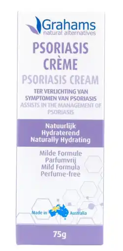 De Online Drogist Grahams natural psoriasis crème 75gr aanbieding