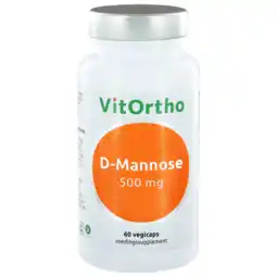 De Online Drogist Vitortho d-mannose 500mg capsules 60vcp aanbieding