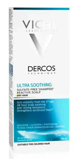 De Online Drogist Vichy dercos shampoo ultra kalmerend droog haar 200ml aanbieding