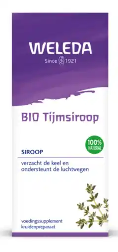 De Online Drogist Weleda tijmsiroop bio 200ml aanbieding