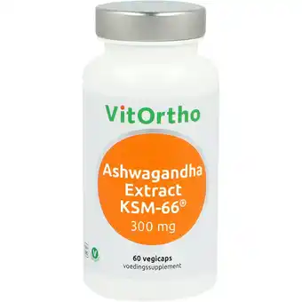 De Online Drogist Vitortho ashwagandha extract 300 mg vegicaps 60vcp aanbieding