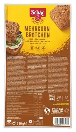 De Online Drogist Schar meergranen broodjes glutenvrij 210gr aanbieding