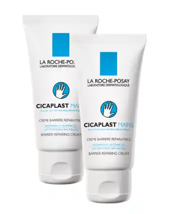 De Online Drogist La roche-posay cicaplast handcrème duo-verpakking 2x50ml aanbieding